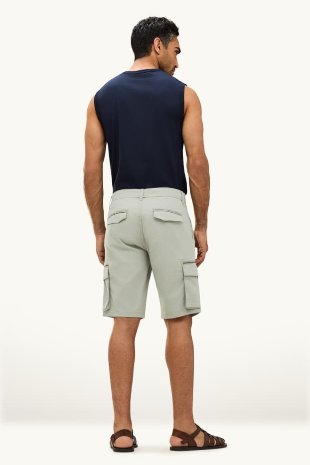 Heren - Cargoshort - lichtgroen