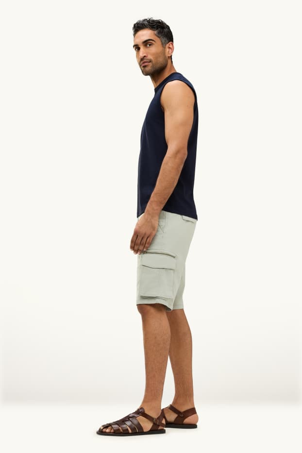 Heren - Cargoshort - lichtgroen