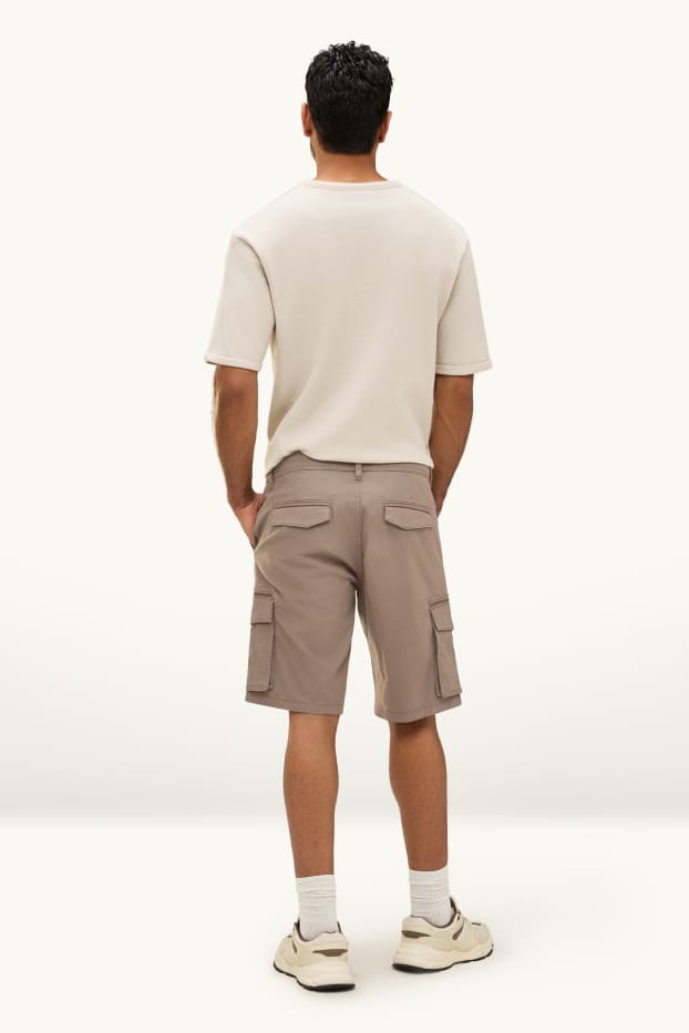 Heren - Cargoshort - bruin