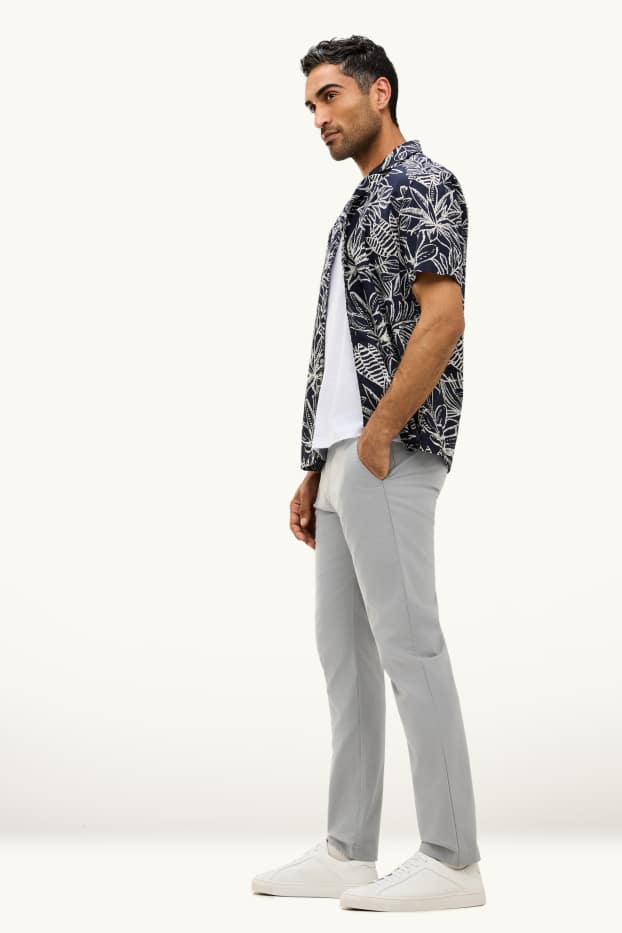 Herren - Chino - Slim Fit - grau