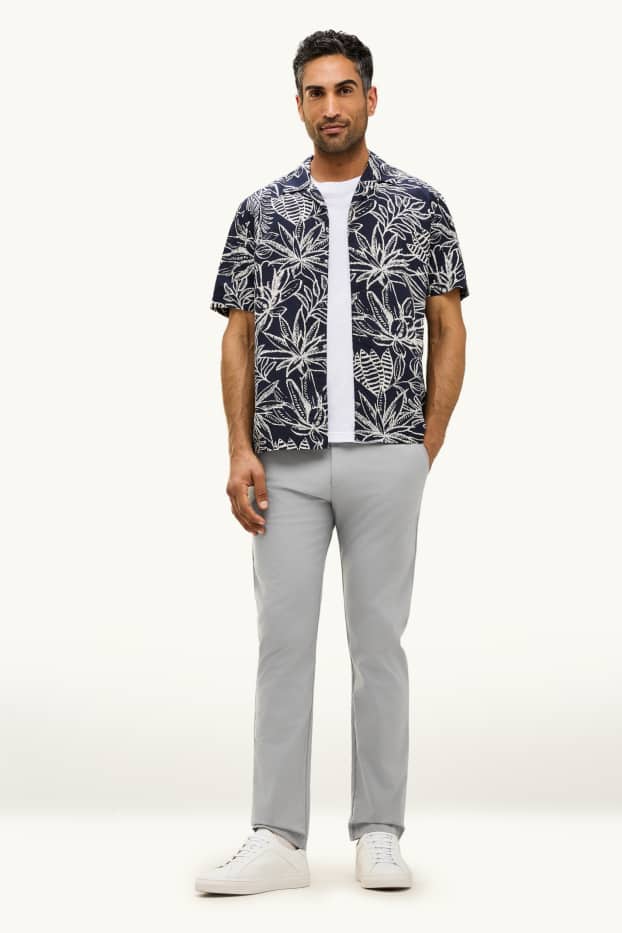 Herren - Chino - Slim Fit - grau