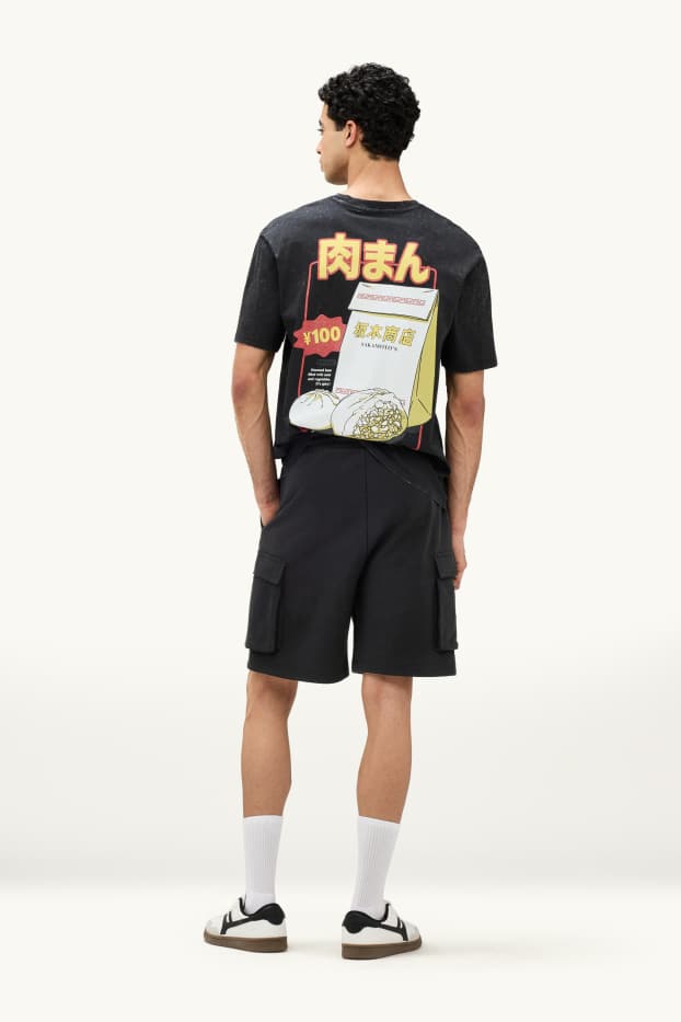 Men - Sweat shorts - black