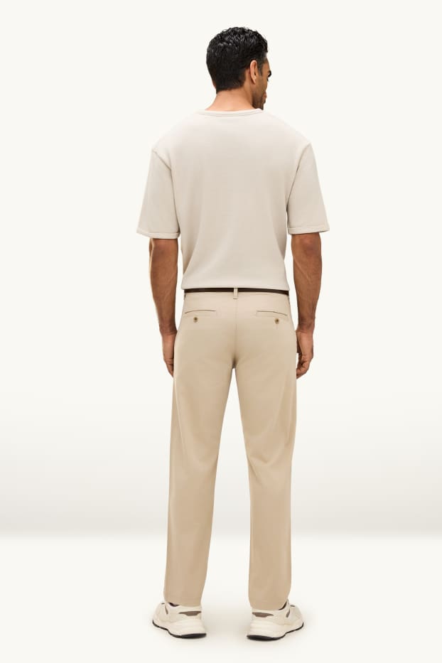 Hommes - Chino - tapered fit - beige