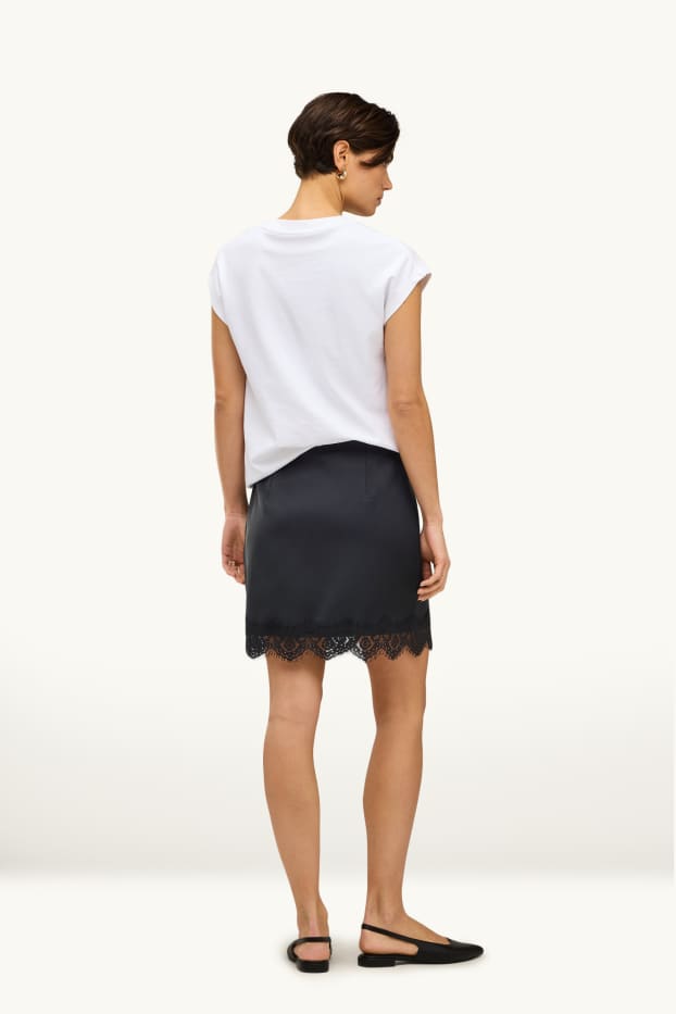 Damen - Minirock - schwarz