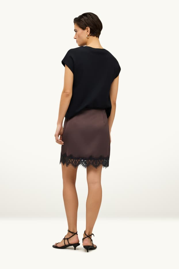 Damen - Minirock - braun