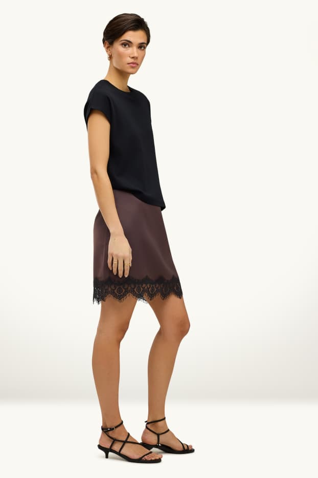 Damen - Minirock - braun