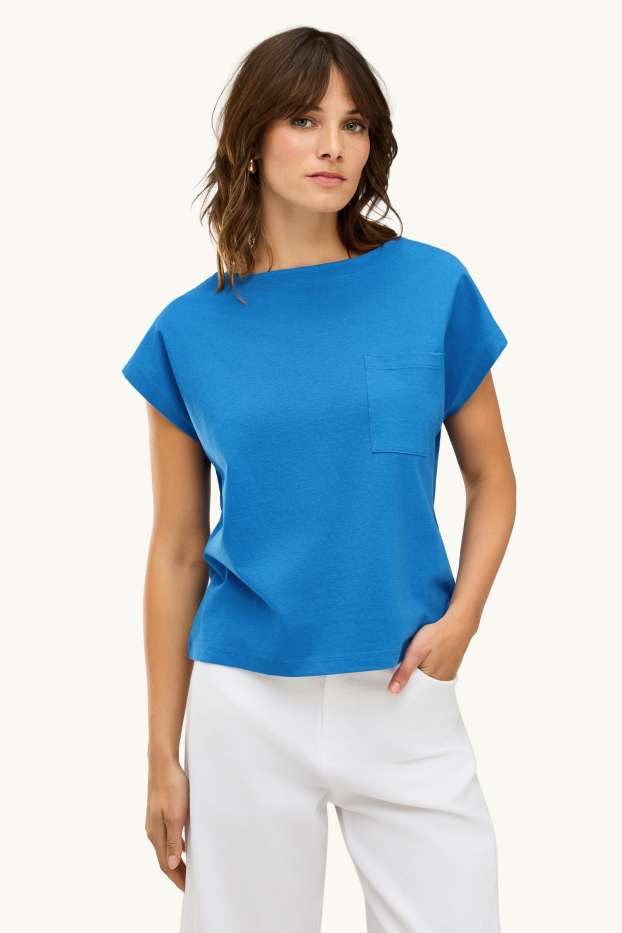 Donna - T-shirt - regular fit - blu
