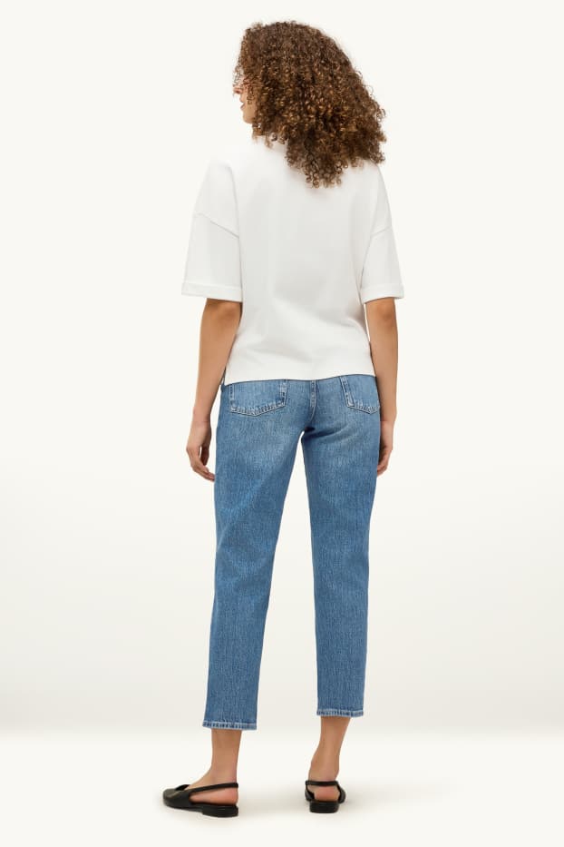 Dámské - Mom jeans - high waist - LYCRA® - džíny - modré