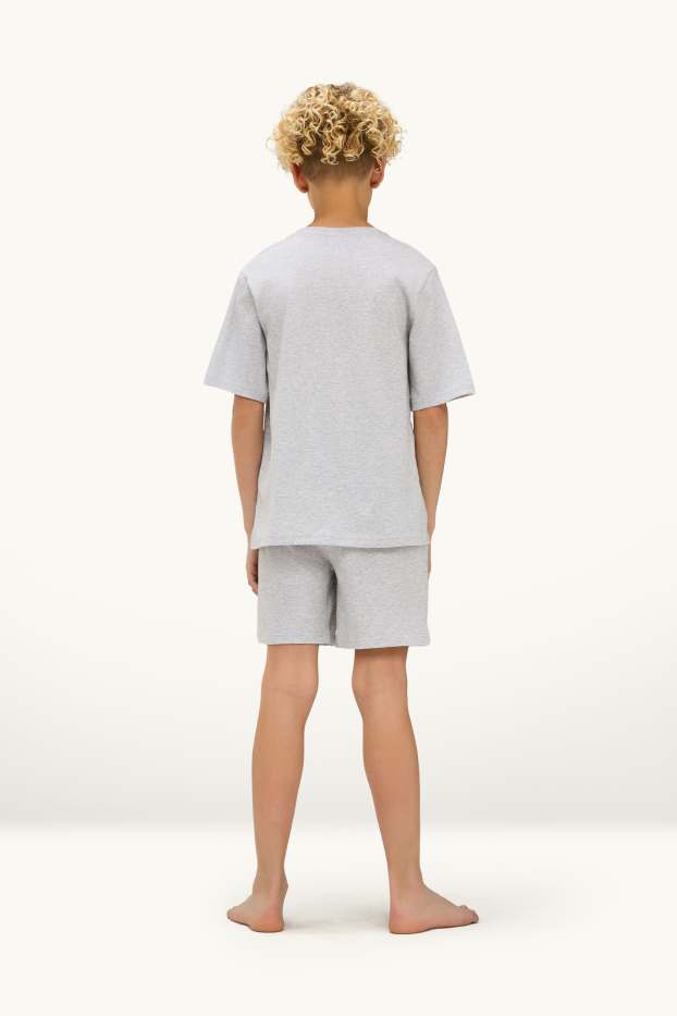 Kinder Buben - Multipack 2er - Gaming - Shorty-Pyjama - 4 teilig - dunkelblau