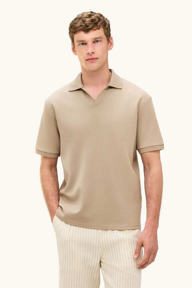 Home - Polo - relaxed fit - beix