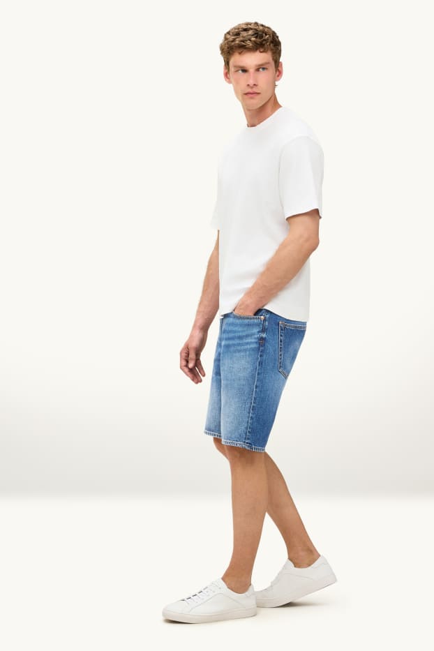 Hombre - Pantalón corto vaquero - vaqueros - azul
