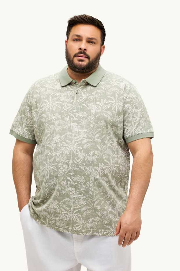 Bărbați - Tricou polo - regular fit - verde