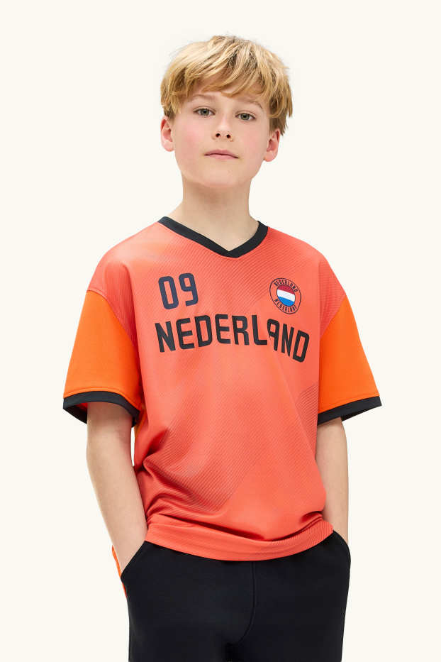 Bambini - Olanda - maglia a maniche corte - arancione / nero