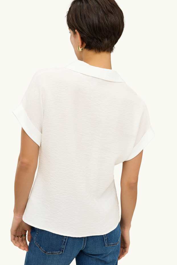 Damen - Bluse - weiß