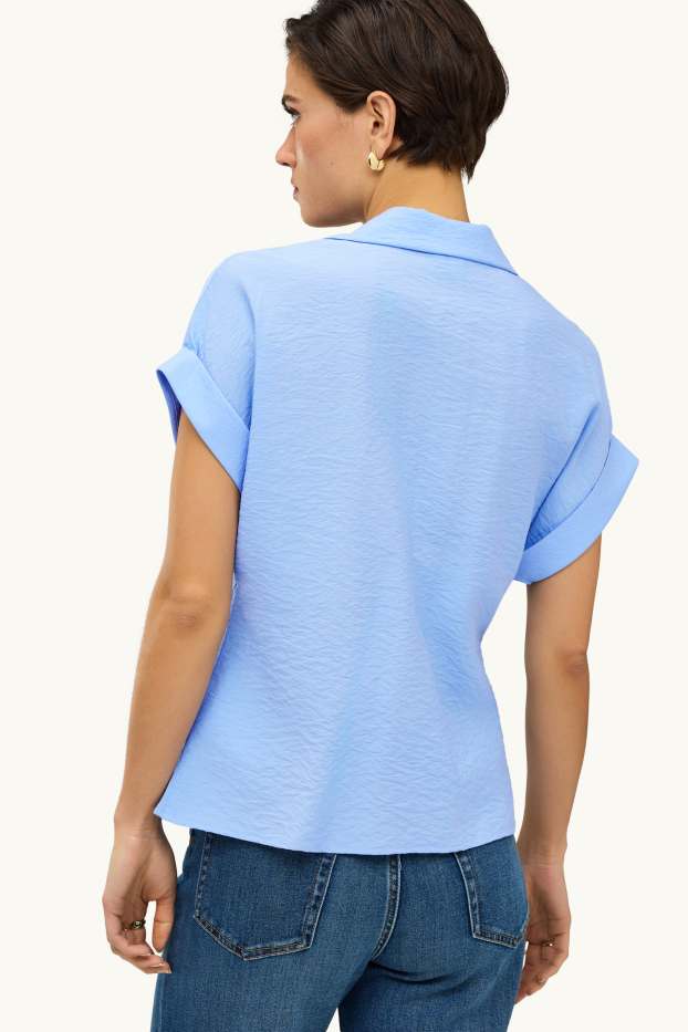 Damen - Bluse - hellblau