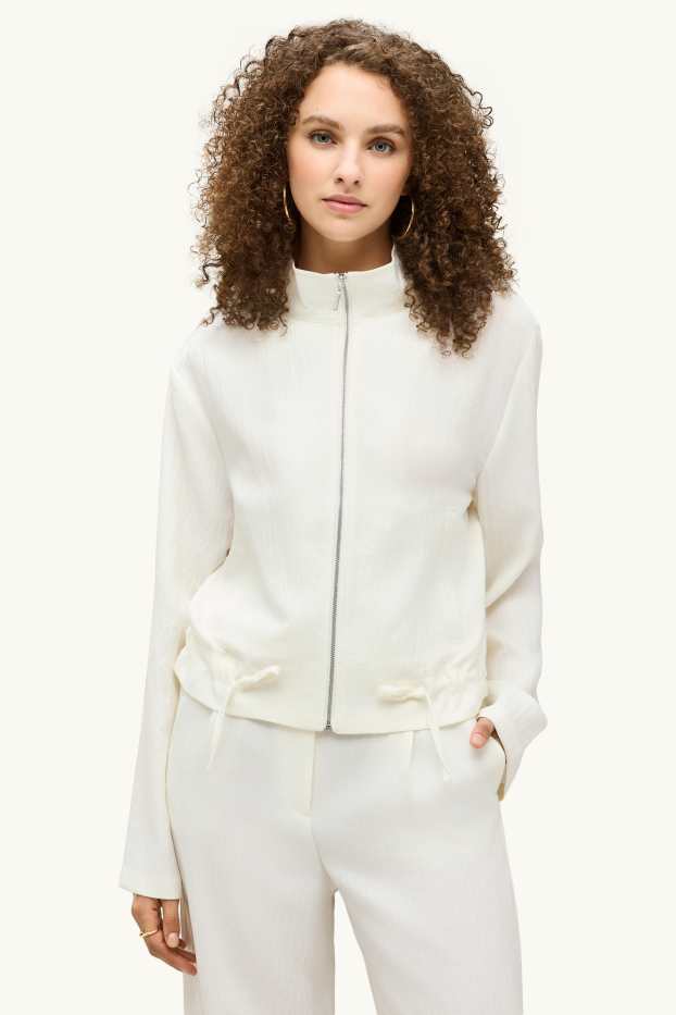 Damen - Blouson - cremeweiss