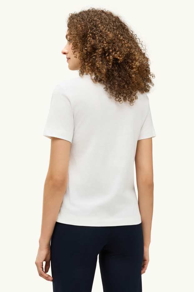 Dames - T-shirt - regular fit - wit