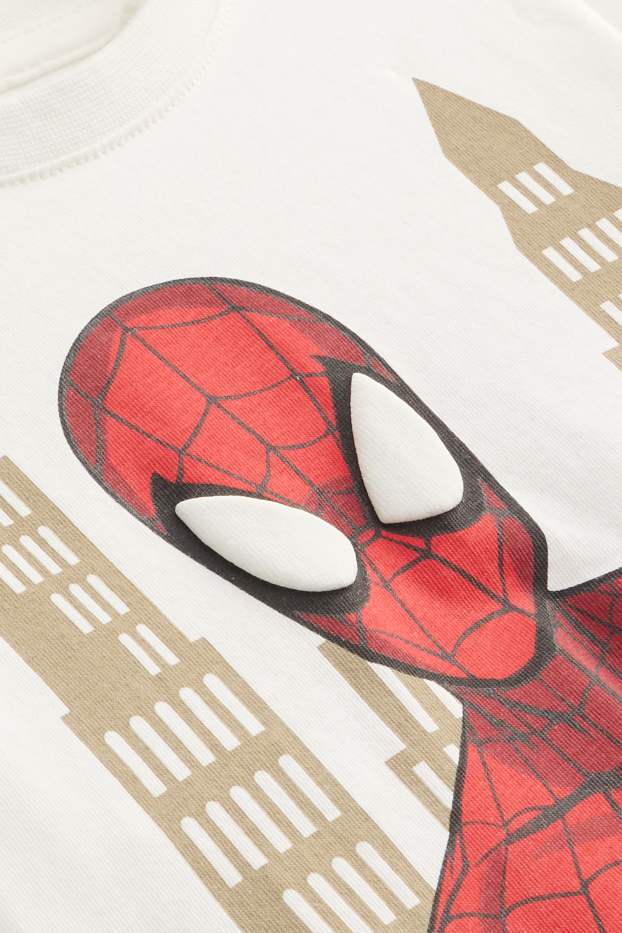Kinder Buben - Spider-Man - Kurzarmshirt - weiß