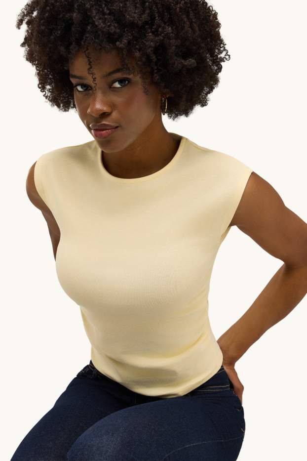 Dámské - Top - světle žlutá