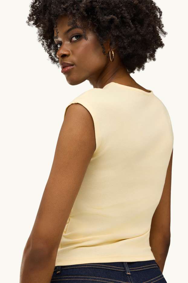 Dámské - Top - světle žlutá