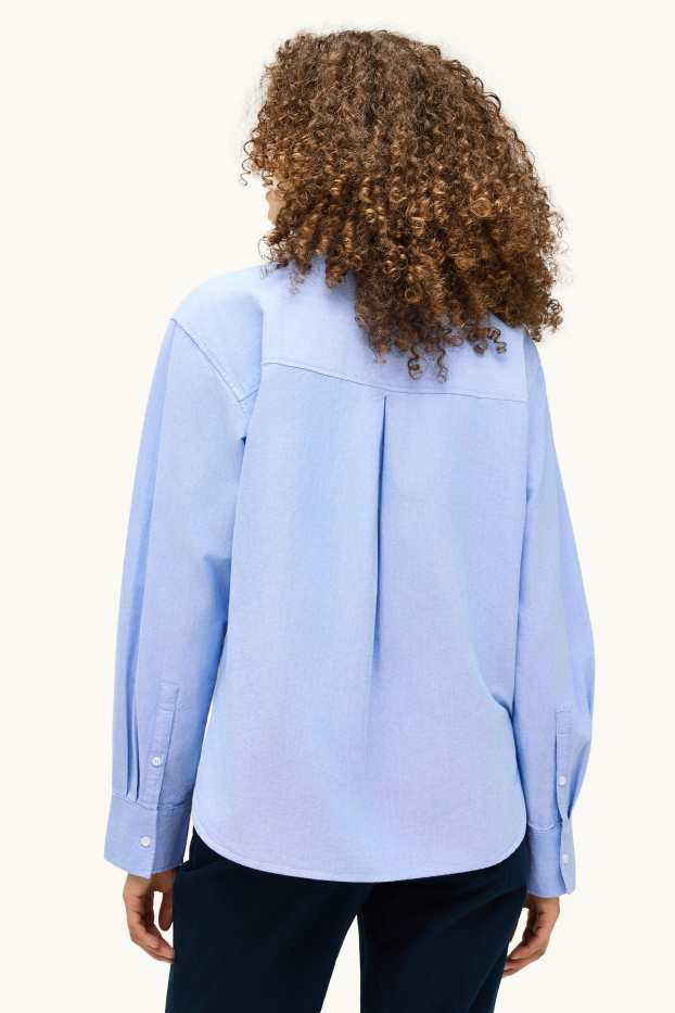 Dames - Overhemdblouse - lichtblauw