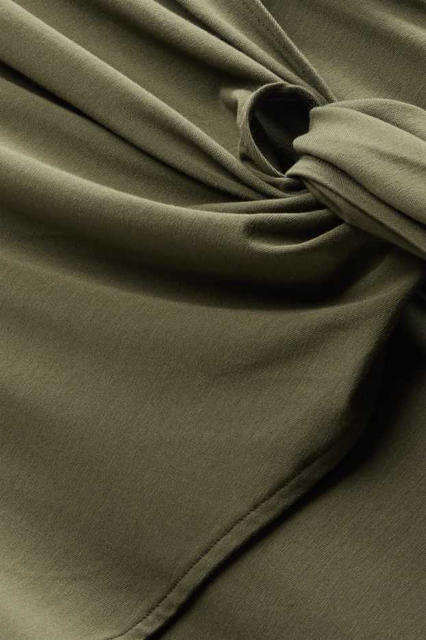 Femmes - Robe en viscose - straight fit - kaki