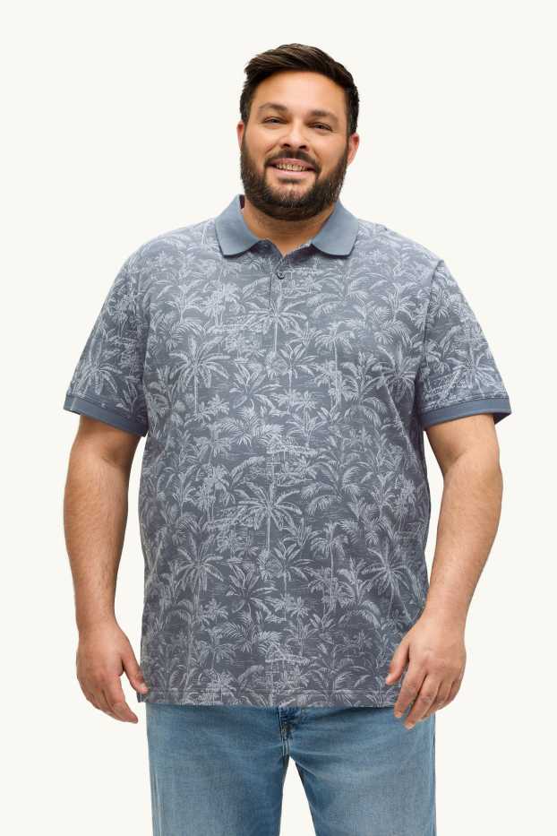 Bărbați - Tricou polo - regular fit - gri