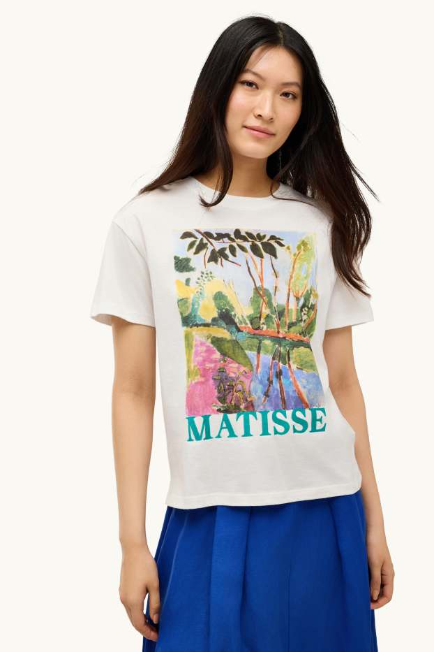 Femmes - T-shirt - relaxed fit - Henri Matisse - blanc