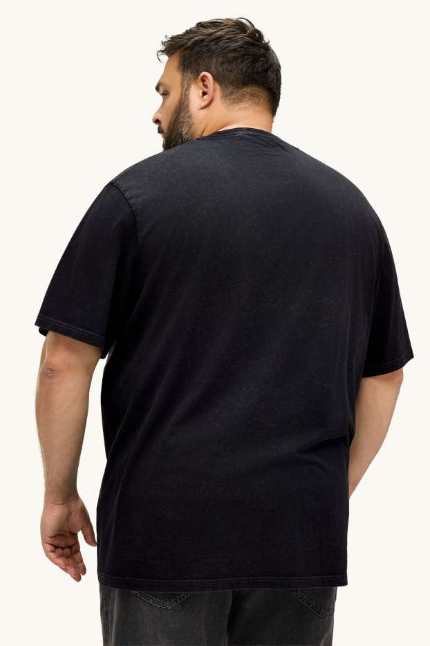 Pánské - Tričko - černá