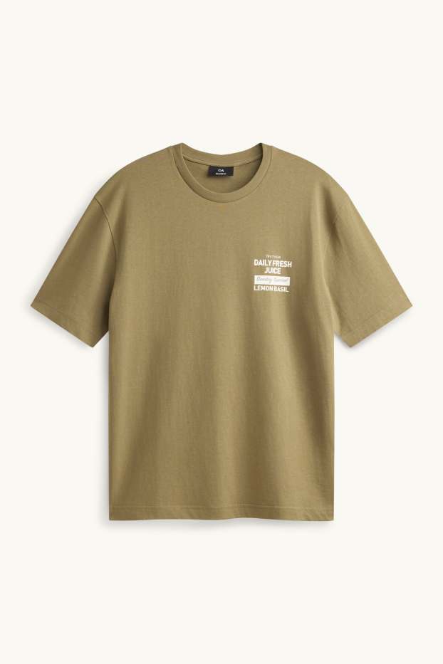 Herren - T-Shirt - Relaxed Fit - khaki