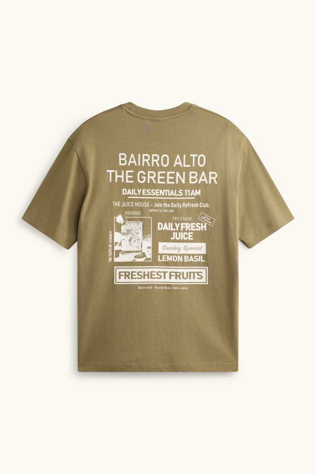 Herren - T-Shirt - Relaxed Fit - khaki