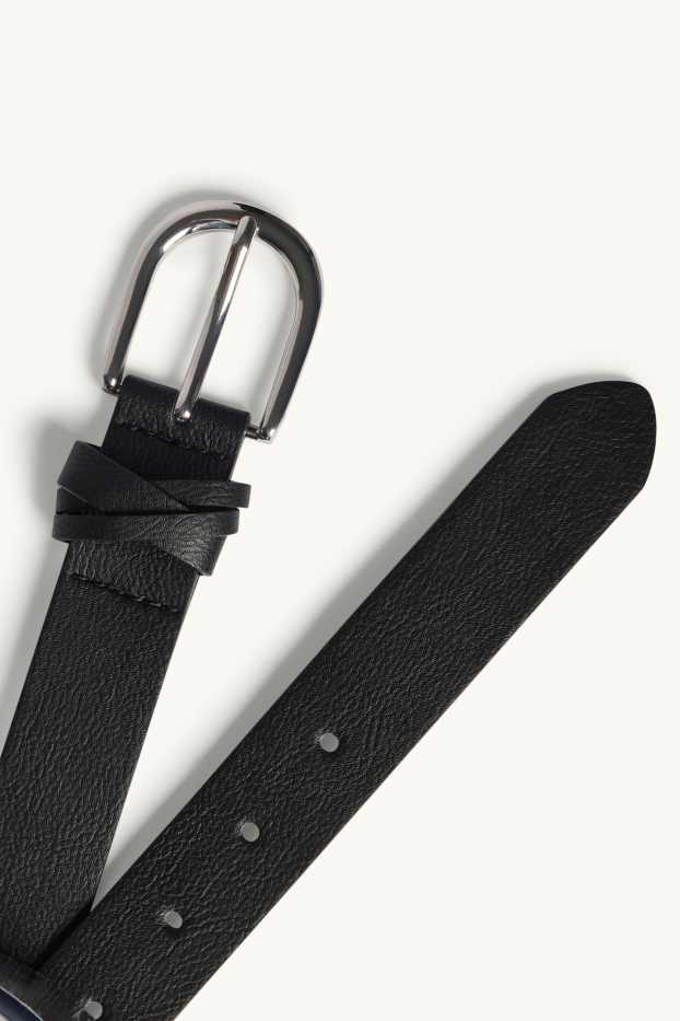 Donna - Cintura - similpelle - nero
