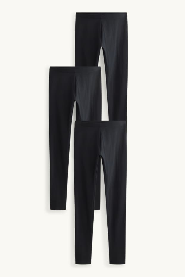 Kinder Mädchen - Multipack 3er - Leggings - schwarz