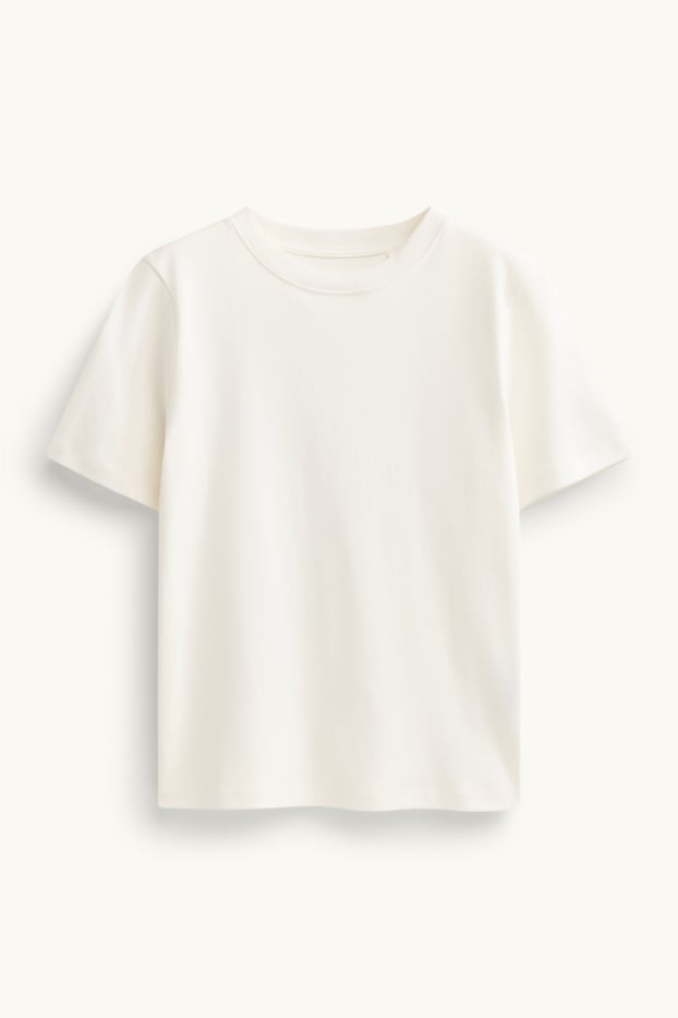 Damen - T-Shirt - Regular Fit - weiß