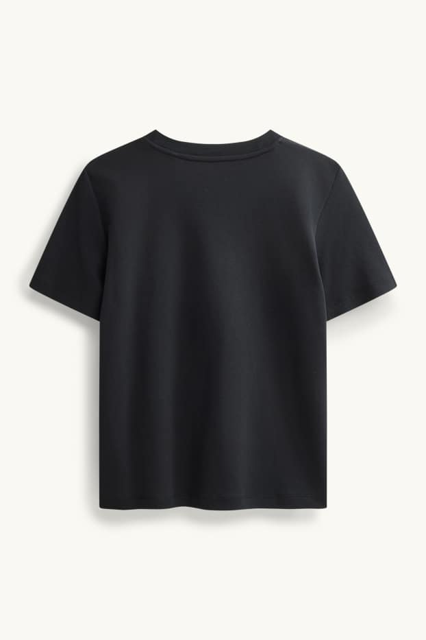 Damen - T-Shirt - Regular Fit - schwarz