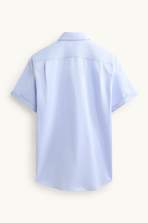 Herren - Businesshemd - Regular Fit - Kent - strukturiert - hellblau