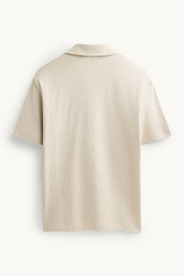 Heren - Poloshirt - beige