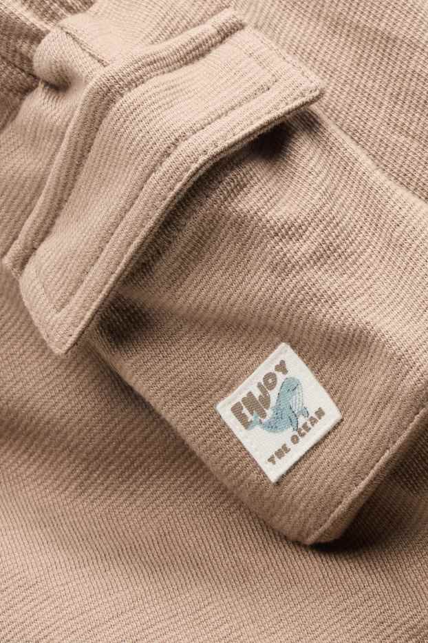 Bebeluși - băieți - Pantaloni scurți bebeluși - maro deschis