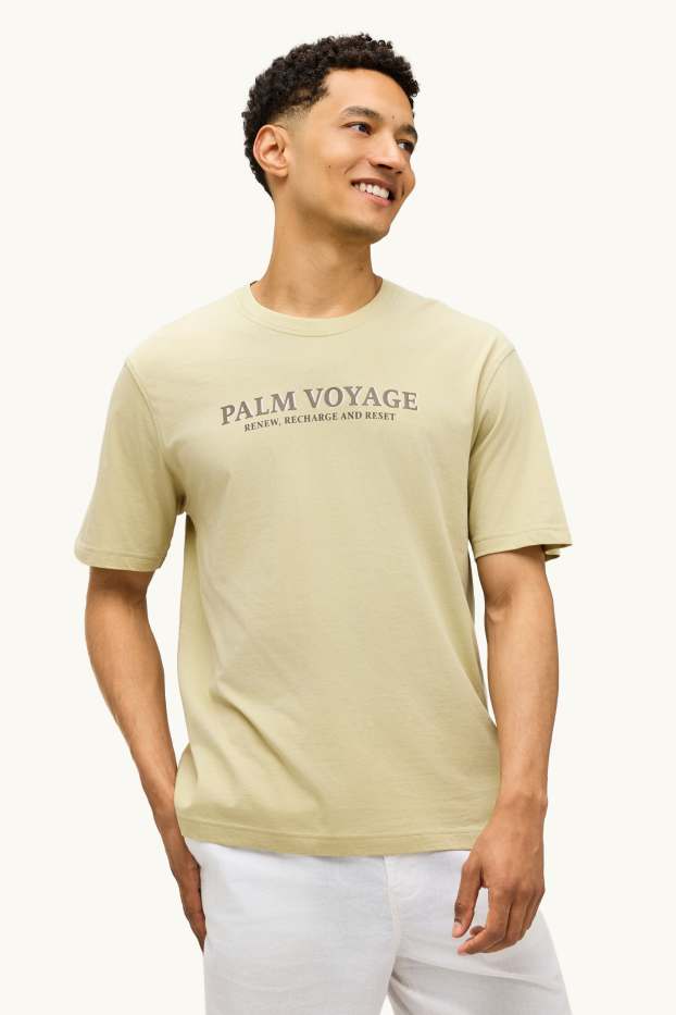 Herren - T-Shirt - Regular Fit - hellgrün