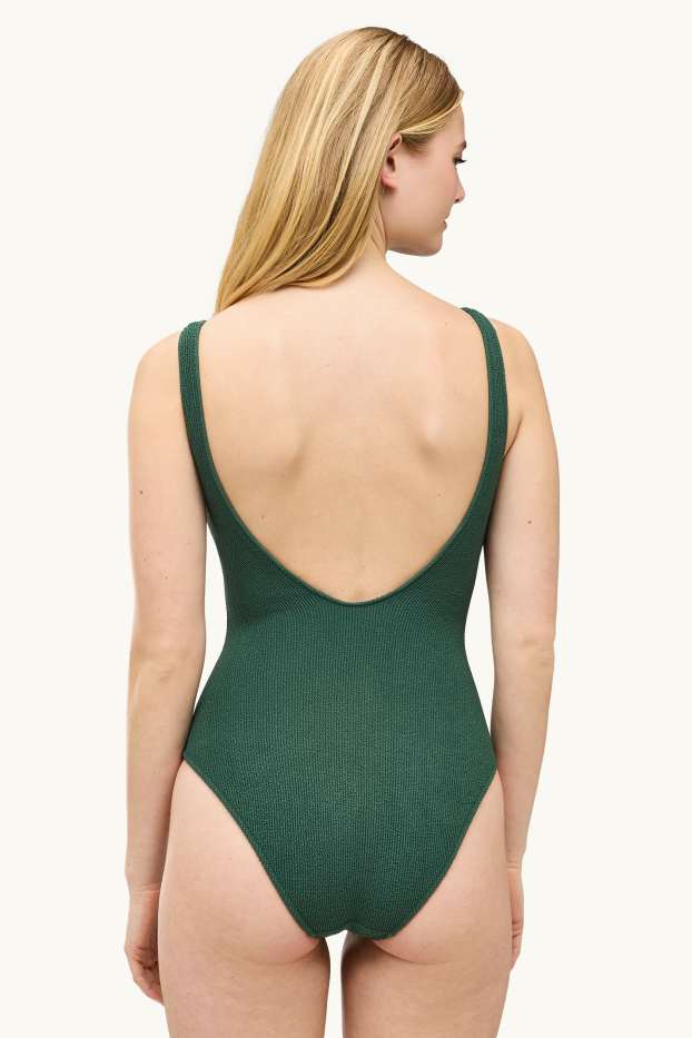 Damen - Shaping-Badeanzug - wattiert - LYCRA® XTRA LIFE™  - dunkelgrün