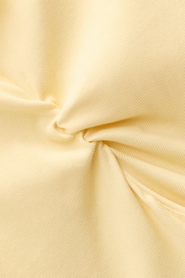 Femmes - Haut - finition côtelée - jaune clair