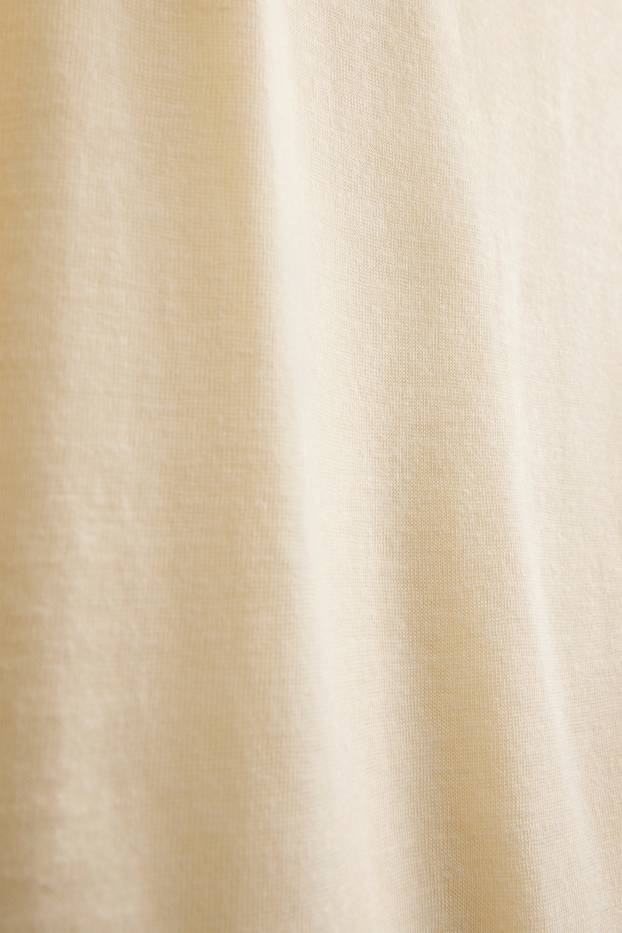 Damen - Top - cremefarben