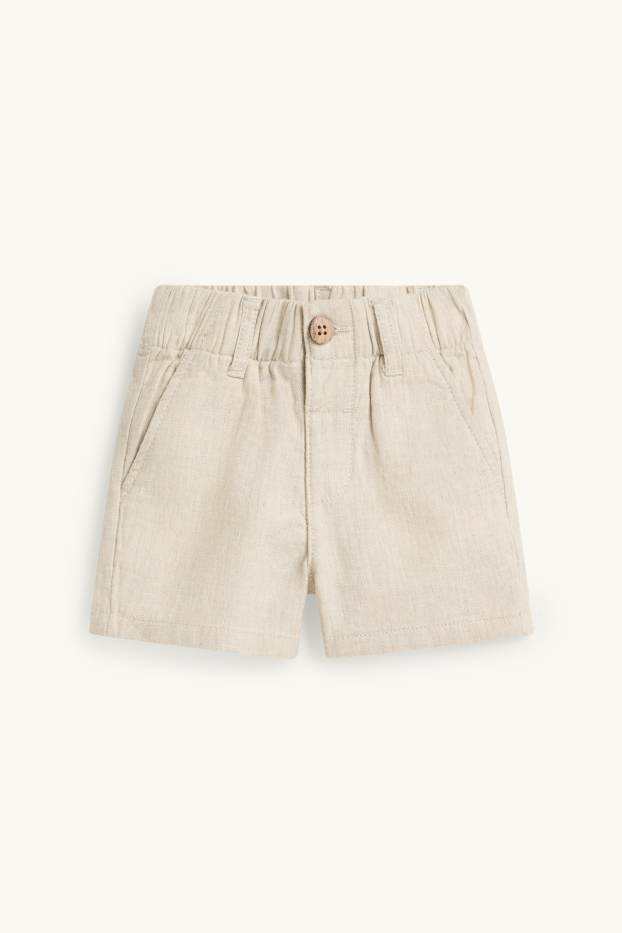 Neonati - Completo per neonati - 2 pezzi - blu  / beige