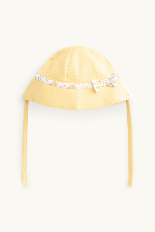 Baby Girls - Flowers and lemons - baby outfit - 3 piece - yellow