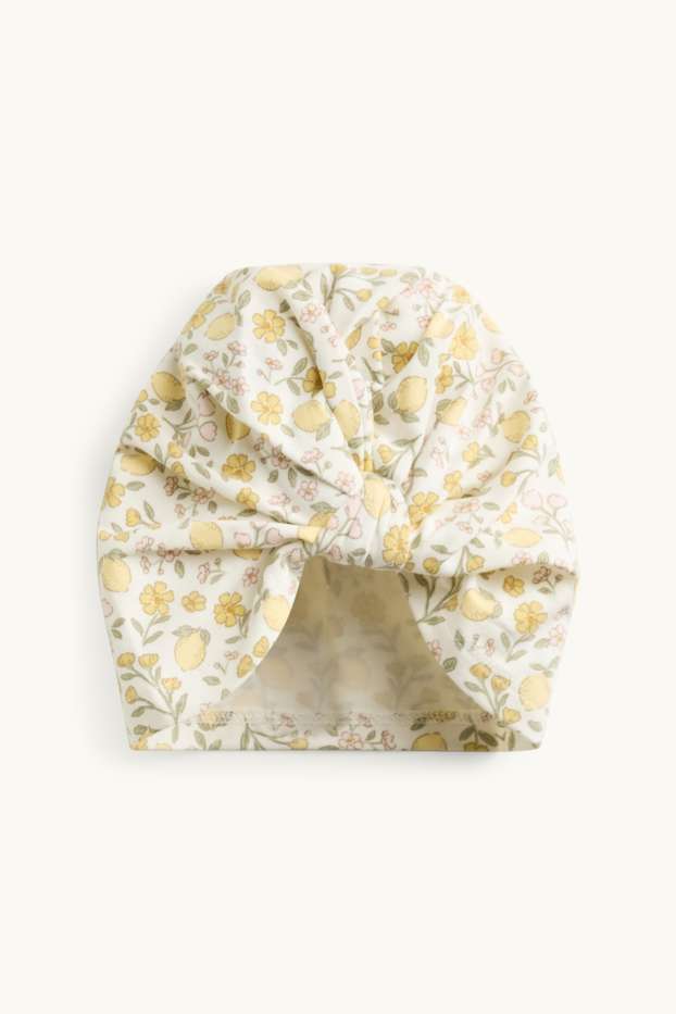 Baby Girls - Lemons and flowers - baby outfit - 3 piece - yellow