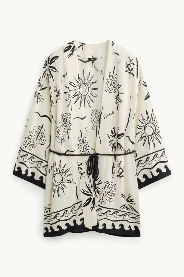Dona - Quimono- amb motiu - blanc trencat