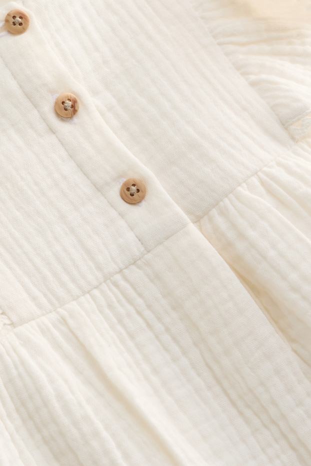 Baby Mädchen - Baby-Outfit - 2 teilig - weiß