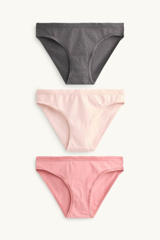 Damen - Multipack 4er - Slip - pink