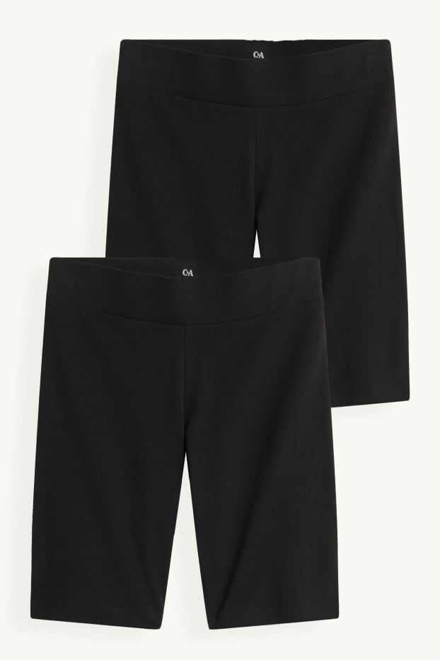 Dámské - Multipack 2 ks - cyklistické šortky - černá