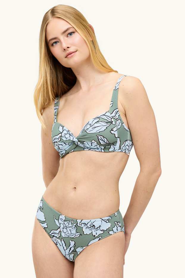 Femei - Top bikini - vătuit - fără armătură - LYCRA® XTRA LIFE™ - verde